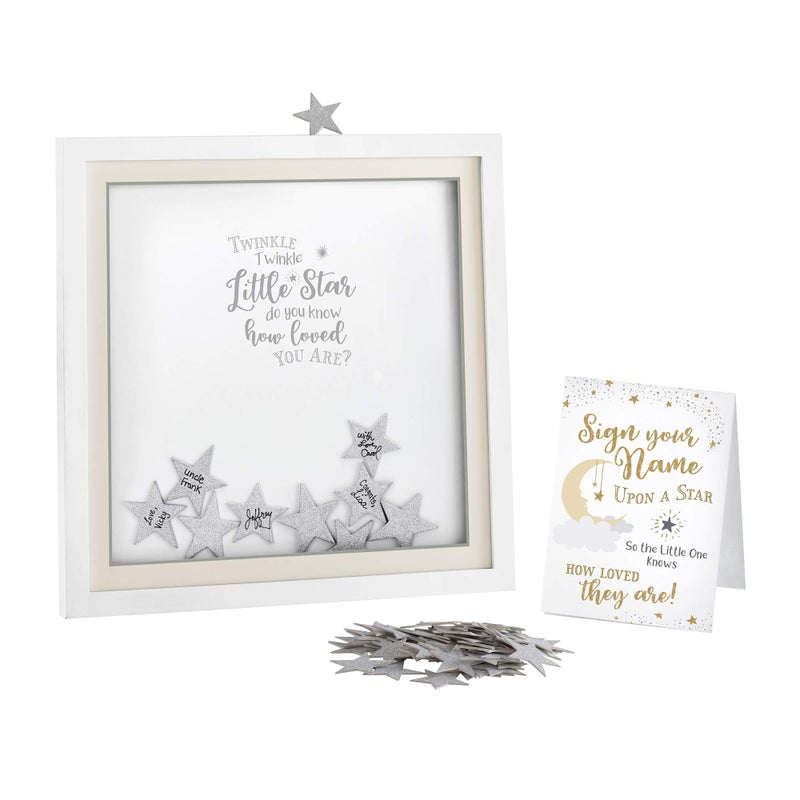 Lillian Rose Twinkle Shower Guest Signing Guest Book Alternative with 48 Stars, White (24BS610 GA) - Image 3